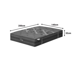 pak-100-000070-4 ΣΤΡΩΜΑ RESTY PAKOWORLD POCKET SPRING ΜΟΝΗΣ ΟΨΗΣ ΜΕ ΕΝΣΩΜΑΤΩΜΕΝΟ ΑΝΩΣΤΡΩΜΑ 32CM 140X200ΕΚ