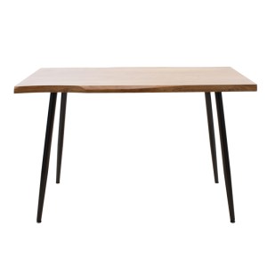 pak-101-000024-1 ΤΡΑΠΕΖΙ NEVE PAKOWORLD MDF ΚΑΡΥΔΙ-ΠΟΔΙ ΜΕΤΑΛΛΙΚΟ ΜΑΥΡΟ 120X80X75ΕΚ