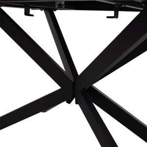 pak-101-000036-5 ΤΡΑΠΕΖΙ ΕΠΕΚΤΕΙΝΟΜΕΝΟ PALAN PAKOWORLD MDF ΟΨΗ ΜΑΡΜΑΡΟΥ ΓΚΡΙ-ΜΑΥΡΟ 160-200X80X77ΕΚ