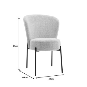 pak-101-000091-3 ΚΑΡΕΚΛΑ HOULIAN PAKOWORLD ΕΚΡΟΥ ΥΦΑΣΜΑ-ΠΟΔΙ ΜΑΥΡΟ ΜΕΤΑΛΛΟ 44X66X89ΕΚ