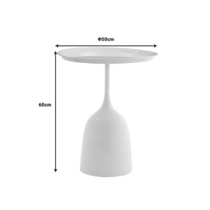 pak-101-000101-4 ΒΟΗΘΗΤΙΚΟ ΤΡΑΠΕΖΙ AGRILE INART ΜΑΥΡΟ ΜΕΤΑΛΛΟ Φ50X60ΕΚ