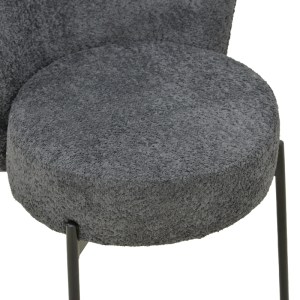 pak-101-000127-6 ΚΑΡΕΚΛΑ HOULIAN PAKOWORLD ΑΝΘΡΑΚΙ ΥΦΑΣΜΑ-ΠΟΔΙ ΜΑΥΡΟ ΜΕΤΑΛΛΟ 44X66X89ΕΚ