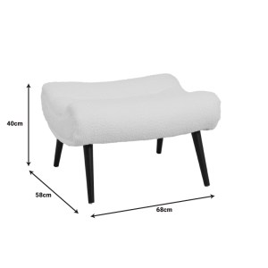 pak-110-000084-5 ΣΚΑΜΠΟ - ΥΠΟΠΟΔΙΟ SILLA PAKOWORLD ΜΠΟΥΚΛΕ ΥΦΑΣΜΑ ΣΕ ΜΠΕΖ ΑΠΟΧΡΩΣΗ 68X58X40ΕΚ