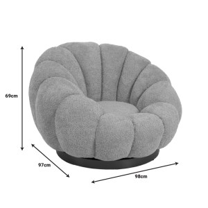 pak-110-000085-6 ΠΟΛΥΘΡΟΝΑ ΠΕΡΙΣΤΡΕΦΟΜΕΝΗ NESTER PAKOWORLD ΜΠΟΥΚΛΕ ΥΦΑΣΜΑ ΣΕ ΦΥΣΤΙΚΙ ΑΠΟΧΡΩΣΗ 98X97X69ΕΚ
