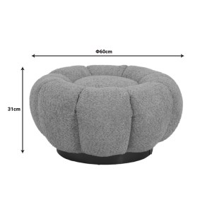 pak-110-000089-5 ΣΚΑΜΠΟ NESTER PAKOWORLD ΜΠΟΥΚΛΕ ΥΦΑΣΜΑ ΣΕ ΛΕΥΚΗ ΑΠΟΧΡΩΣΗ Φ60X31ΕΚ