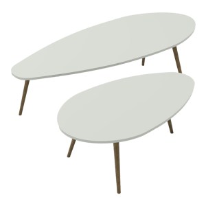 pak-120-000417 ΤΡΑΠΕΖΙ ΣΑΛΟΝΙΟΥ DAVRANE PAKOWORLD ΛΕΥΚΟ-ΦΥΣΙΚΟ ΜΕΛΑΜΙΝΗΣ 116X46X6ΕΚ