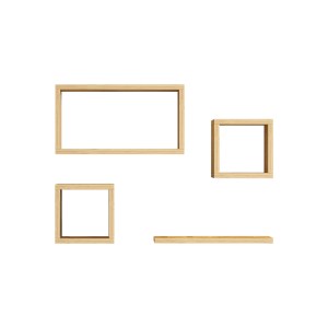 pak-120-000450-2 ΡΑΦΙΕΡΑ BABINE PAKOWORLD ΜΕΛΑΜΙΝΗ ΣΕ OAK ΑΠΟΧΡΩΣΗ 84X15X44ΕΚ