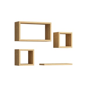 pak-120-000450 ΡΑΦΙΕΡΑ BABINE PAKOWORLD ΜΕΛΑΜΙΝΗ ΣΕ OAK ΑΠΟΧΡΩΣΗ 84X15X44ΕΚ