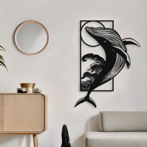 pak-120-000636-1 ΔΙΑΚΟΣΜΗΤΙΚΟ ΤΟΙΧΟΥ WHALE PAKOOWORLD ΜΑΥΡΟ ΜΕΤΑΛΛΙΚΟ 38X1,5X50ΕΚ