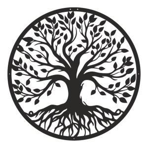 pak-120-000655 ΔΙΑΚΟΣΜΗΤΙΚΟ ΤΟΙΧΟΥ TREELIFE PAKOOWORLD ΜΑΥΡΟ ΜΕΤΑΛΛΙΚΟ Φ80X1,5ΕΚ