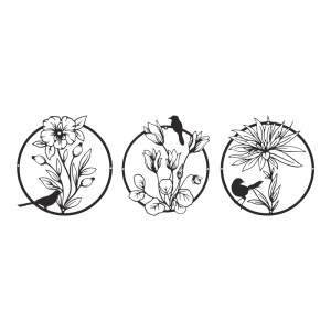 pak-120-000659 ΔΙΑΚΟΣΜΗΤΙΚΟ ΤΟΙΧΟΥ RENKA PAKOOWORLD ΣΕΤ 3ΤΕΜ ΜΑΥΡΟ ΜΕΤΑΛΛΙΚΟ Φ30X1,5ΕΚ