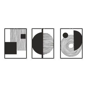 pak-120-000661 ΔΙΑΚΟΣΜΗΤΙΚΟ ΤΟΙΧΟΥ HARIMIA PAKOOWORLD ΣΕΤ 3ΤΕΜ ΜΑΥΡΟ ΜΕΤΑΛΛΙΚΟ 37X1,5X50ΕΚ