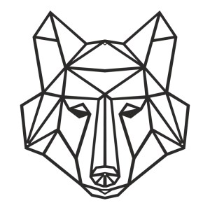 pak-120-000666 ΔΙΑΚΟΣΜΗΤΙΚΟ ΤΟΙΧΟΥ WOLFO PAKOOWORLD ΜΑΥΡΟ ΜΕΤΑΛΛΙΚΟ 40X1,5X40ΕΚ