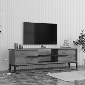 pak-120-000673-2 ΕΠΙΠΛΟ ΤΗΛΕΟΡΑΣΗΣ ESLEM PAKOWORLD OAK ΜΕ ΑΝΘΡΑΚΙ 160X34,6X48,1ΕΚ
