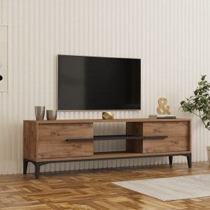 pak-120-000673 ΕΠΙΠΛΟ ΤΗΛΕΟΡΑΣΗΣ ESLEM PAKOWORLD OAK ΜΕ ΑΝΘΡΑΚΙ 160X34,6X48,1ΕΚ