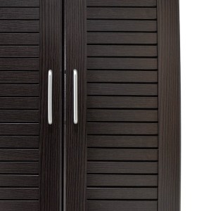 pak-123-000006-4 ΠΑΠΟΥΤΣΟΘΗΚΗ-ΝΤΟΥΛΑΠΑ SANTE PAKOWORLD 21 ΖΕΥΓΩΝ ΧΡΩΜΑ WENGE 60X37X183ΕΚ
