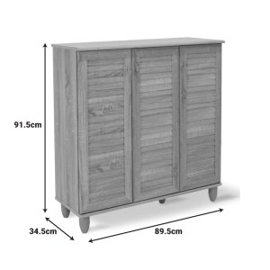 pak-123-000032-8 ΠΑΠΟΥΤΣΟΘΗΚΗ-ΝΤΟΥΛΑΠΙ SANTO PAKOWORLD 16 ΖΕΥΓΩΝ ΧΡΩΜΑ WENGE 89,5X34,5X91,5ΕΚ