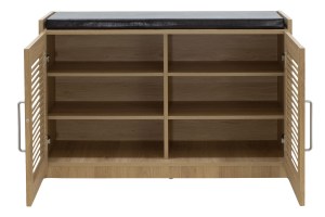 pak-123-000059-2 ΠΑΠΟΥΤΣΟΘΗΚΗ-ΣΚΑΜΠΩ CRISPY 9 ΖΕΥΓΩΝ ΧΡΩΜΑ SONOMA ΜΕ ΜΑΞΙΛΑΡΙ 94X34,5X60ΕΚ