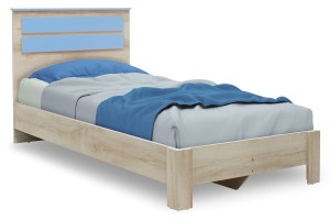 pak-123-000076 ΚΡΕΒΑΤΙ ΠΑΙΔΙΚΟ LOONEY PAKOWORLD ΣΕ ΧΡΩΜΑ CASTILLO-ΜΠΛΕ 100X200ΕΚ