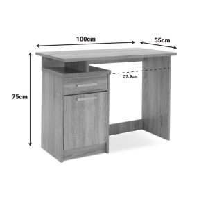 pak-123-000084-5 ΓΡΑΦΕΙΟ ΕΡΓΑΣΙΑΣ LOONEY PAKOWORLD ΧΡΩΜΑ SONOMA 100X55X75ΕΚ