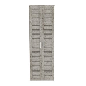 pak-123-000199-2 ΠΑΠΟΥΤΣΟΘΗΚΗ-ΝΤΟΥΛΑΠΑ SANTE PAKOWORLD 21 ΖΕΥΓΩΝ ΣΕ ANTIQUE ΑΝΘΡΑΚΙ 60X37X183ΕΚ