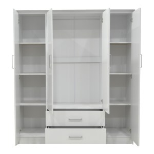 pak-123-000214-2 ΝΤΟΥΛΑΠΑ ΡΟΥΧΩΝ ΤΕΤΡΑΦΥΛΛΗ OLYMPUS PAKOWORLD ΣΕ ΛΕΥΚΗ ΑΠΟΧΡΩΣΗ 159X57X183ΕΚ