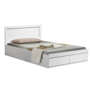 pak-123-000243 ΚΡΕΒΑΤΙ OLYMPUS PAKOWORLD ΜΕ ΣΥΡΤΑΡΙ ΣΕ ΛΕΥΚΗ ΑΠΟΧΡΩΣΗ 100X200ΕΚ