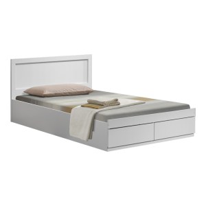 pak-123-000247 ΚΡΕΒΑΤΙ OLYMPUS PAKOWORLD ΜΕ ΣΥΡΤΑΡΙ ΣΕ ΛΕΥΚΗ ΑΠΟΧΡΩΣΗ 120X200ΕΚ