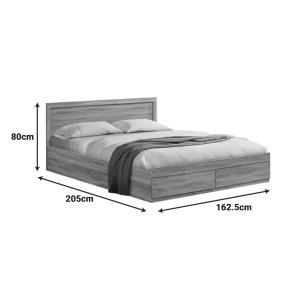 pak-123-000249-6 ΚΡΕΒΑΤΙ OLYMPUS PAKOWORLD ΜΕ ΣΥΡΤΑΡΙ ΣΕ ΛΕΥΚΗ ΑΠΟΧΡΩΣΗ 160X200ΕΚ