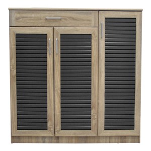 pak-123-000253-3 ΠΑΠΟΥΤΣΟΘΗΚΗ-ΝΤΟΥΛΑΠΙ SANTE PAKOWORLD 30 ΖΕΥΓΩΝ ΣΕ SONOMA-ΑΝΘΡΑΚΙ ΑΠΟΧΡΩΣΗ 120X37X123ΕΚ