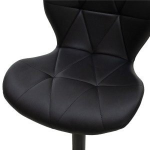 pak-127-000089-5 ΣΚΑΜΠΟ ΜΠΑΡ COOZY PAKOWORLD ΠΤΥΣΣΟΜΕΝΟ ΜΕΤΑΛΛΙΚΟ ΜΑΥΡΟ ΜΑΤ ΜΕ PU ΧΡΩΜΑ ΜΑΥΡΟ