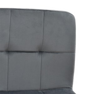 pak-127-000158-5 ΣΚΑΜΠΟ ΜΠΑΡ REMINA PAKOWORLD ΠΤΥΣΣΟΜΕΝΟ ΓΚΡΙ ΒΕΛΟΥΔΟ-ΜΑΥΡΟ ΜΕΤΑΛΛΟ 45X53X112ΕΚ