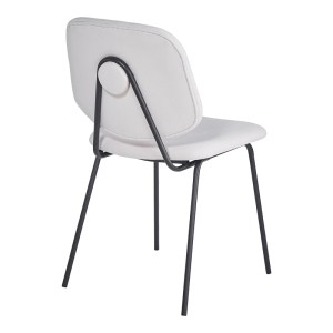 pak-127-000198-1 ΚΑΡΕΚΛΑ PIETRO I PAKOWORLD ΜΠΕΖ ΥΦΑΣΜΑ-ΠΟΔΙ ΜΑΥΡΟ ΜΕΤΑΛΛΟ 45X55X82.5ΕΚ