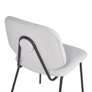 pak-127-000198-6 ΚΑΡΕΚΛΑ PIETRO I PAKOWORLD ΜΠΕΖ ΥΦΑΣΜΑ-ΠΟΔΙ ΜΑΥΡΟ ΜΕΤΑΛΛΟ 45X55X82.5ΕΚ