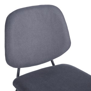 pak-127-000199-4 ΚΑΡΕΚΛΑ PIETRO I PAKOWORLD ΑΝΘΡΑΚΙ ΥΦΑΣΜΑ-ΠΟΔΙ ΜΑΥΡΟ ΜΕΤΑΛΛΟ 45X55X82.5ΕΚ