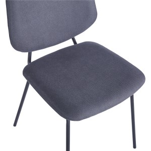 pak-127-000199-5 ΚΑΡΕΚΛΑ PIETRO I PAKOWORLD ΑΝΘΡΑΚΙ ΥΦΑΣΜΑ-ΠΟΔΙ ΜΑΥΡΟ ΜΕΤΑΛΛΟ 45X55X82.5ΕΚ