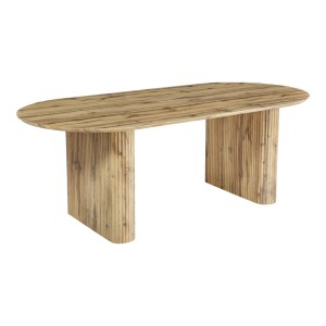pak-127-000200-1 ΤΡΑΠΕΖΙ NEMBOU PAKOWORLD MDF ΣΕ OAK ΑΠΟΧΡΩΣΗ 210X100X76ΕΚ
