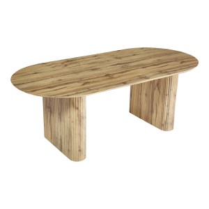 pak-127-000200-3 ΤΡΑΠΕΖΙ NEMBOU PAKOWORLD MDF ΣΕ OAK ΑΠΟΧΡΩΣΗ 210X100X76ΕΚ