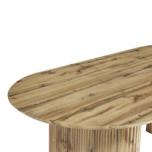 pak-127-000200-4 ΤΡΑΠΕΖΙ NEMBOU PAKOWORLD MDF ΣΕ OAK ΑΠΟΧΡΩΣΗ 210X100X76ΕΚ