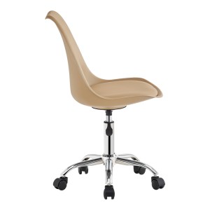 pak-127-000201-2 ΚΑΡΕΚΛΑ ΓΡΑΦΕΙΟΥ ΕΡΓΑΣΙΑΣ GASTON II PAKOWORLD PP-PU CAPPUCCINO 48X57X77-90ΕΚ