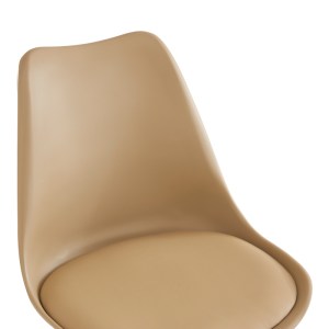 pak-127-000201-4 ΚΑΡΕΚΛΑ ΓΡΑΦΕΙΟΥ ΕΡΓΑΣΙΑΣ GASTON II PAKOWORLD PP-PU CAPPUCCINO 48X57X77-90ΕΚ