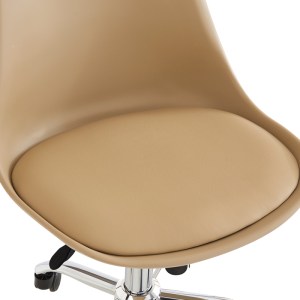 pak-127-000201-5 ΚΑΡΕΚΛΑ ΓΡΑΦΕΙΟΥ ΕΡΓΑΣΙΑΣ GASTON II PAKOWORLD PP-PU CAPPUCCINO 48X57X77-90ΕΚ