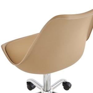 pak-127-000201-6 ΚΑΡΕΚΛΑ ΓΡΑΦΕΙΟΥ ΕΡΓΑΣΙΑΣ GASTON II PAKOWORLD PP-PU CAPPUCCINO 48X57X77-90ΕΚ