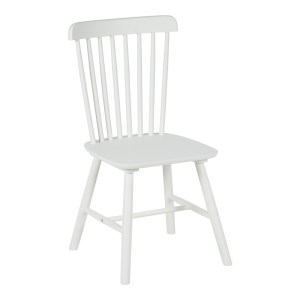 pak-128-000040 ΚΑΡΕΚΛΑ MELIA PAKOWORLD RUBBERWOOD ΣΕ ΛΕΥΚΗ ΑΠΟΧΡΩΣΗ 45X51X87ΕΚ