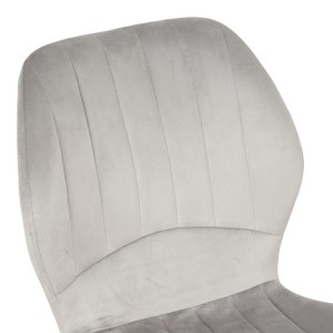 pak-128-000051-4 ΚΑΡΕΚΛΑ JELOUR PAKOWORLD ΒΕΛΟΥΔΟ ΣΕ ΓΚΡΙ ΑΠΟΧΡΩΣΗ-ΠΟΔΙΑ ΦΥΣΙΚΑ ΜΕΤΑΛΛΙΚΑ 46.5X60X84ΕΚ