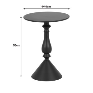 pak-128-000058-4 ΒΟΗΘΗΤΙΚΟ ΤΡΑΠΕΖΙ LALOU PAKOWORLD ΜΕΤΑΛΛΟ ΣΕ ΛΑΔΙ ΑΠΟΧΡΩΣΗ Φ40X55ΕΚ