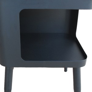 pak-128-000065-2 ΒΟΗΘΗΤΙΚΟ ΤΡΑΠΕΖΙ CUBINO PAKOWORLD ΜΕΤΑΛΛΟ ΣΕ ΜΑΥΡΗ ΑΠΟΧΡΩΣΗ 35X35X50ΕΚ