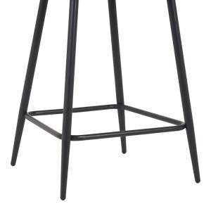 pak-128-000070-5 ΣΚΑΜΠΟ ΜΠΑΡ ΜΕΣΑΙΟΥ ΥΨΟΥΣ PERCH PAKOWORLD ΒΕΛΟΥΔΟ ΣΕ ΓΚΡΙ ΑΠΟΧΡΩΣΗ ΜΕ ΜΑΥΡΑ ΜΕΤΑΛΛΙΚΑ ΠΟΔΙΑ 50X43X99ΕΚ