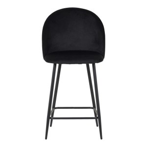 pak-128-000072-3 ΣΚΑΜΠΟ ΜΠΑΡ ΜΕΣΑΙΟΥ ΥΨΟΥΣ PERCH PAKOWORLD ΒΕΛΟΥΔΟ ΣΕ ΜΑΥΡΗ ΑΠΟΧΡΩΣΗ ΜΕ ΜΑΥΡΑ ΜΕΤΑΛΛΙΚΑ ΠΟΔΙΑ 50X43X99ΕΚ