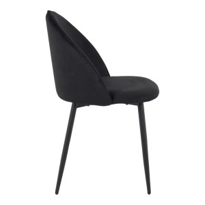 pak-128-000075-2 ΚΑΡΕΚΛΑ PERCH PAKOWORLD ΒΕΛΟΥΔΟ ΣΕ ΜΑΥΡΗ ΑΠΟΧΡΩΣΗ ΜΕ ΜΑΥΡΑ ΜΕΤΑΛΛΙΚΑ ΠΟΔΙΑ 50X43X82ΕΚ